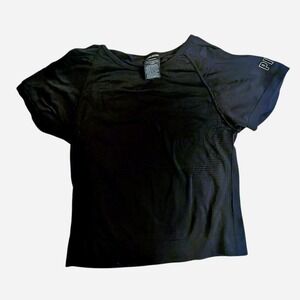 Pink Victoria's Secret y2k stretch athletic top with chest support pattern large